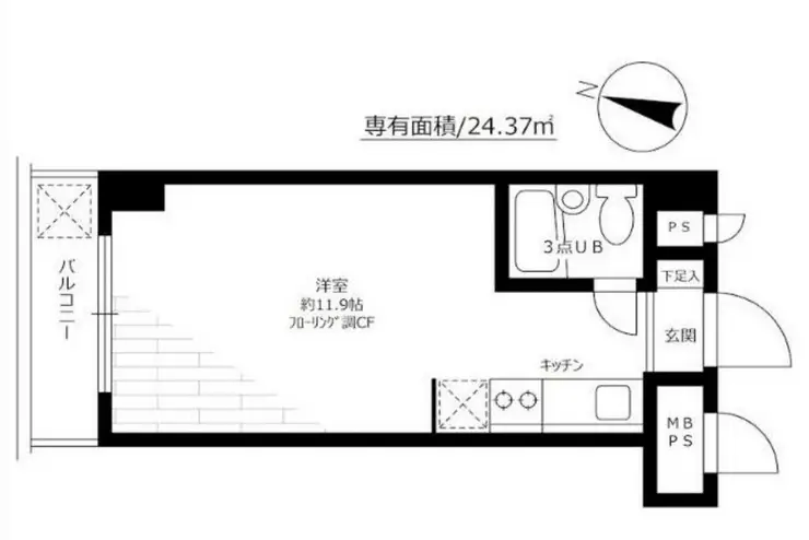 ダイアパレス根岸 10階階 間取り