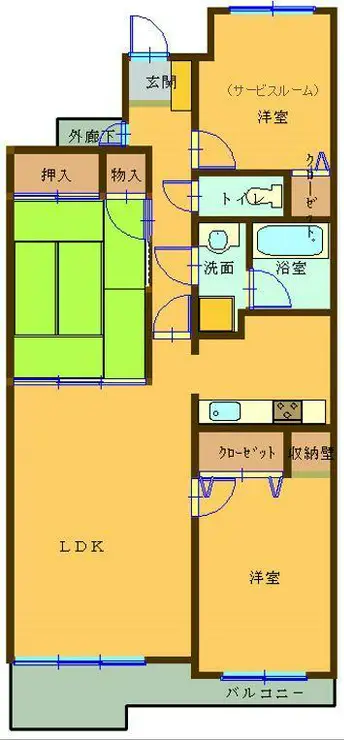 ダイアパレス本庄 10階階 間取り