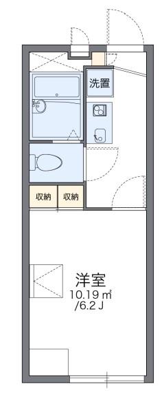 レオパレスMATSUDA(1K/1階)の間取り写真