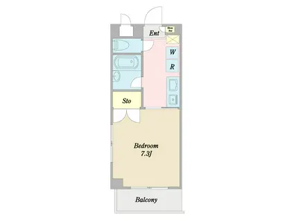 シャルム高砂駅前(1K/4階)の間取り写真