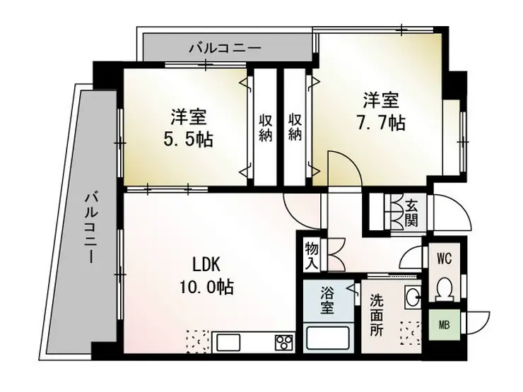ショアーズ鵠沼フラット 5階階 間取り