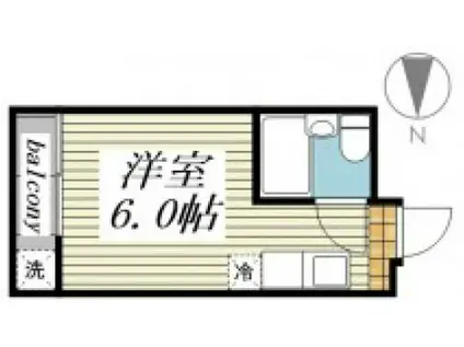 メゾン・ド・ジュリー(ワンルーム/3階)の間取り写真