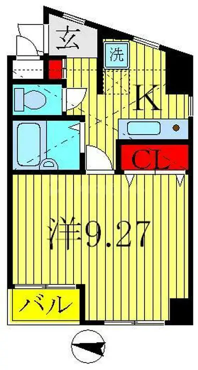 セナリオ・フォルム柏 2階階 間取り