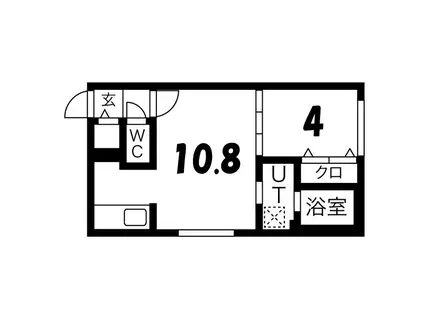 LUMIC本郷通(1LDK/4階)の間取り写真