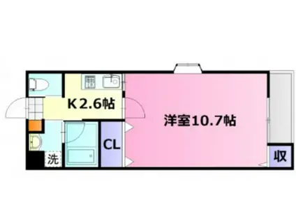 FIORE(1K/2階)の間取り写真