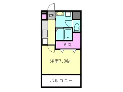 ル・レーブ メゾン(1K/2階)の間取り写真