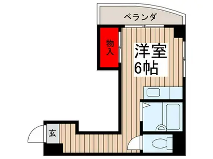 ハイネス笠原(ワンルーム/2階)の間取り写真