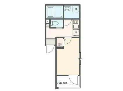 MELDIA八広IV(1K/3階)の間取り写真