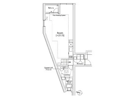 カスタリア渋谷櫻丘(ワンルーム/4階)の間取り写真