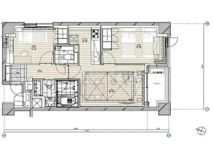 NK青山ホームズ(2LDK/2階)の間取り写真