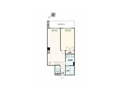 ハイライフ恵比寿(2DK/10階)の間取り写真