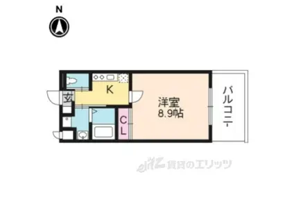 リーブル(1K/1階)の間取り写真