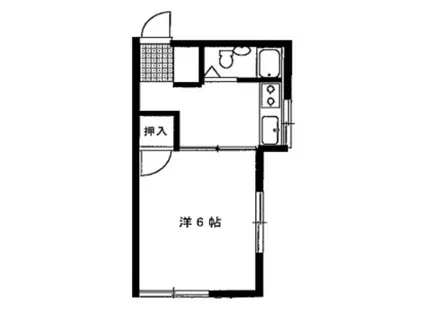 さくらはうす(1K/1階)の間取り写真