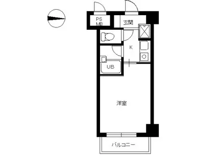 スカイコート中野(ワンルーム/4階)の間取り写真