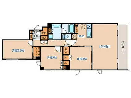 レジデンスコート吉祥寺(3LDK/4階)の間取り写真