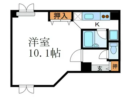 D´S LYRA(1K/1階)の間取り写真
