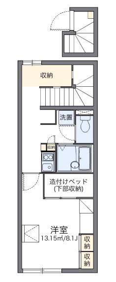 レオパレス長池(1K/2階)の間取り写真