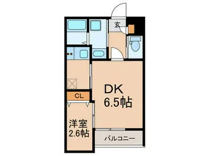 CASA DEL KARATACHI(1DK/1階)の間取り写真
