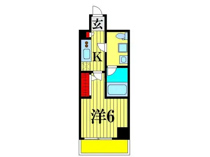 スプレスター立石ステーションフロント(1K/6階)の間取り写真