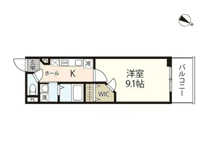 TRINITY.S(1K/3階)の間取り写真
