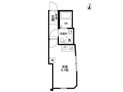 SBメゾン江北(ワンルーム/3階)の間取り写真