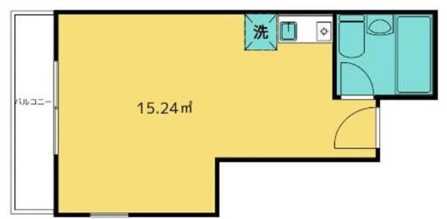 江東区5丁目アパート(1K/2階)の間取り写真
