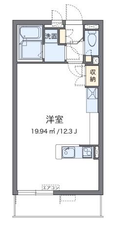 ミランダコスタ V(ワンルーム/4階)の間取り写真