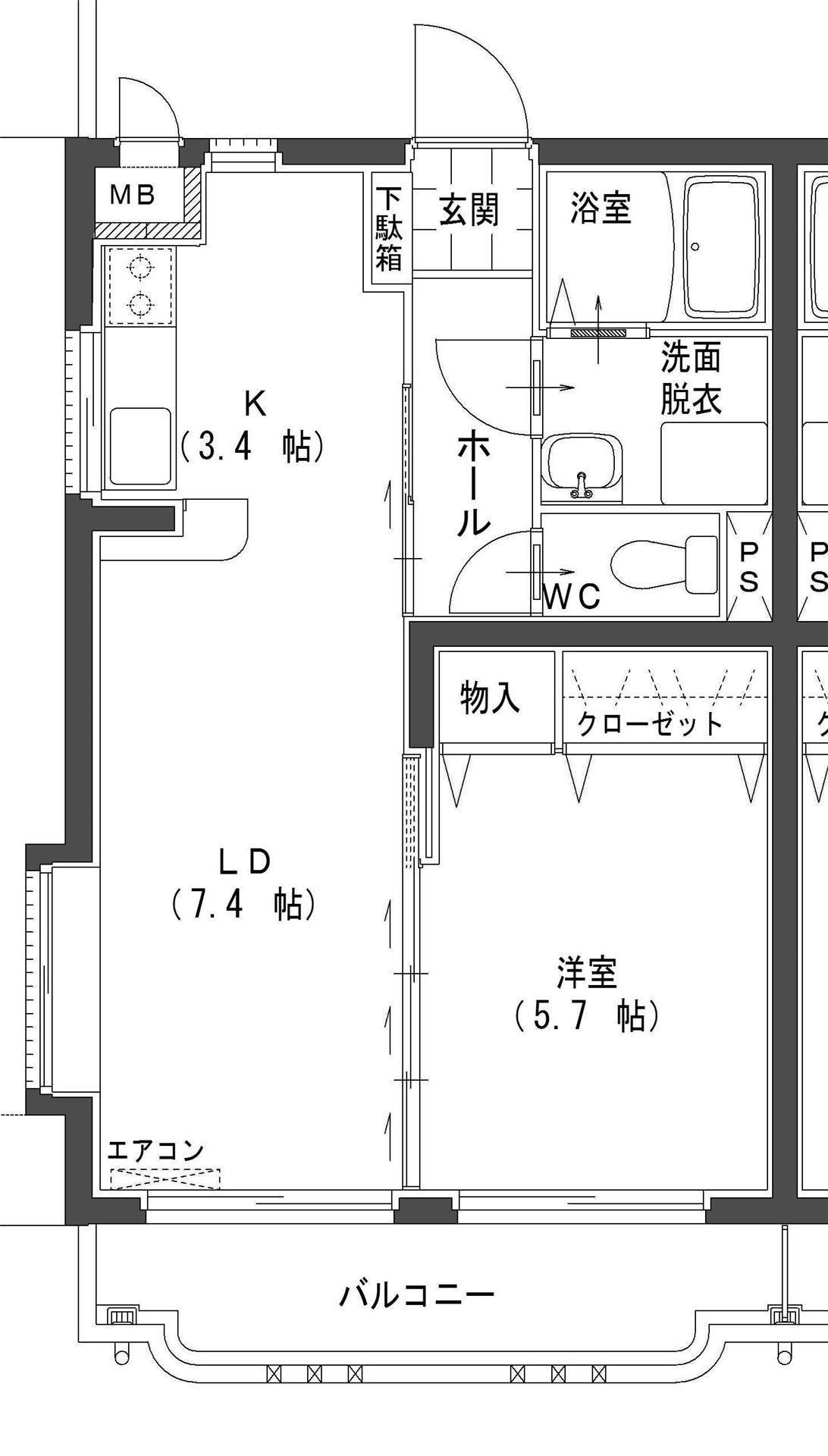 ユーミーきりしま(1LDK/1階)の間取り写真
