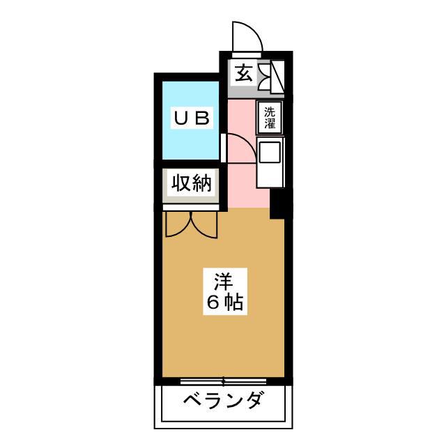 小林ビル(ワンルーム/3階)の間取り写真