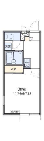 レオパレスオリーブIII(1K/1階)の間取り写真
