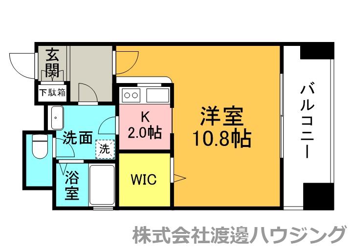 カルム緑地公園3(1K/6階)の間取り写真