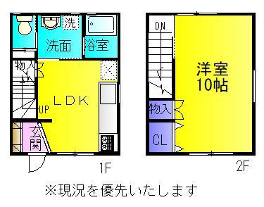 グランドレジデンス(1LDK/1階)の間取り写真
