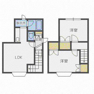 フォーサイト七番館(2LDK/2階)の間取り写真