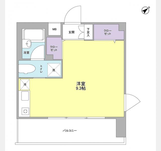 ESY表参道(ワンルーム/3階)の間取り写真