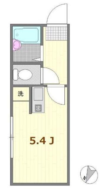 シャンテ篠崎(ワンルーム/1階)の間取り写真