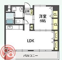 グローリーヨシダ(1LDK/3階)の間取り写真