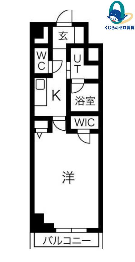 アーバンパーク日吉(1K/6階)の間取り写真