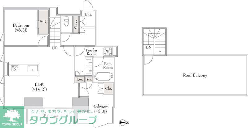 ルミーク錦糸町(3LDK/15階)の間取り写真