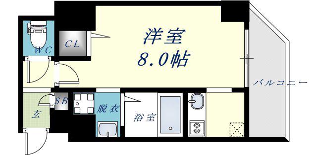 THE KSVILLE(1K/3階)の間取り写真