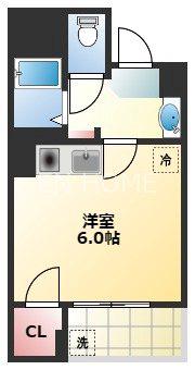 LMヒルズ堂ヶ芝(ワンルーム/6階)の間取り写真