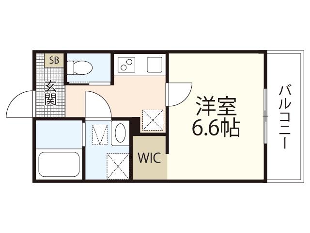 マルベリーフィールド伴東(1K/2階)の間取り写真
