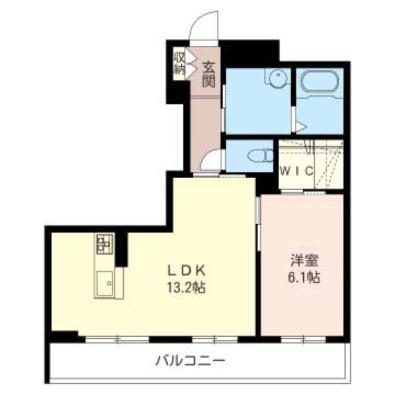 BRIGHTS OMIYA(1LDK/1階)の間取り写真