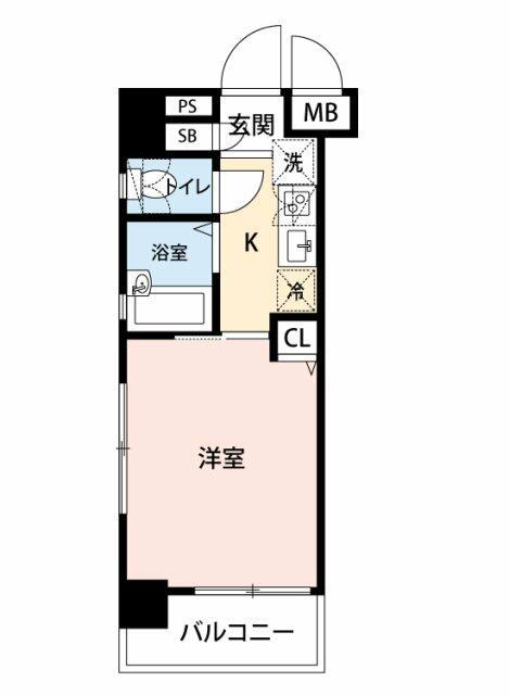 マイナビSTAYミライ五反田シーズンズ(1K/7階)の間取り写真