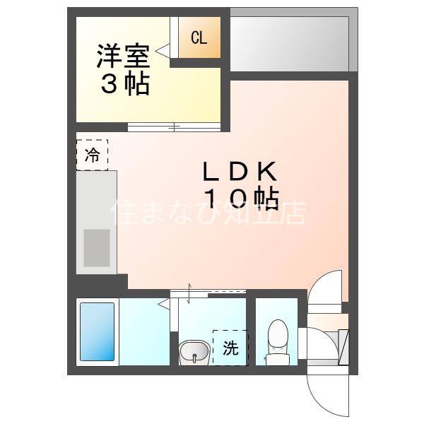JACK HORENI(1LDK/1階)の間取り写真