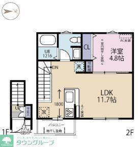 LEPOA TALO(1LDK/2階)の間取り写真