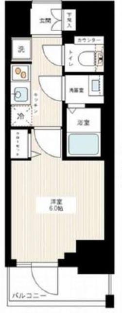 AZEST青砥(1K/11階)の間取り写真