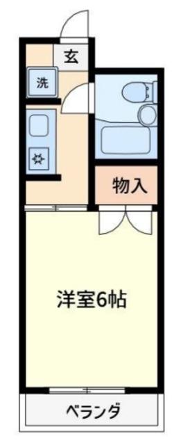 JLBグランエクリュ浦安(1K/3階)の間取り写真