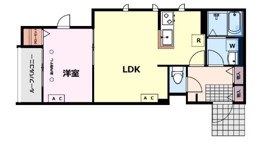JUMOKU板橋(1LDK/3階)の間取り写真