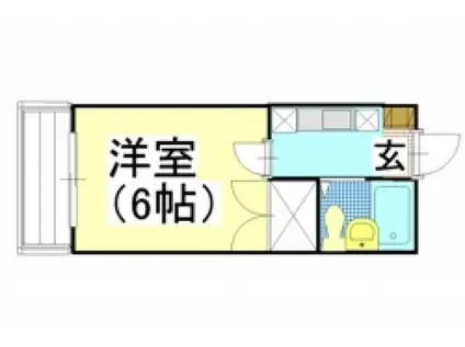 サンレック中井(1K/4階)の間取り写真