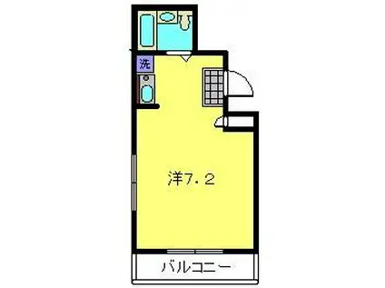 真和石川町ビル(ワンルーム/4階)の間取り写真
